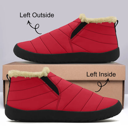 rote-faux-fur-slipper-slipper-jlr-design-1 - JLR Design