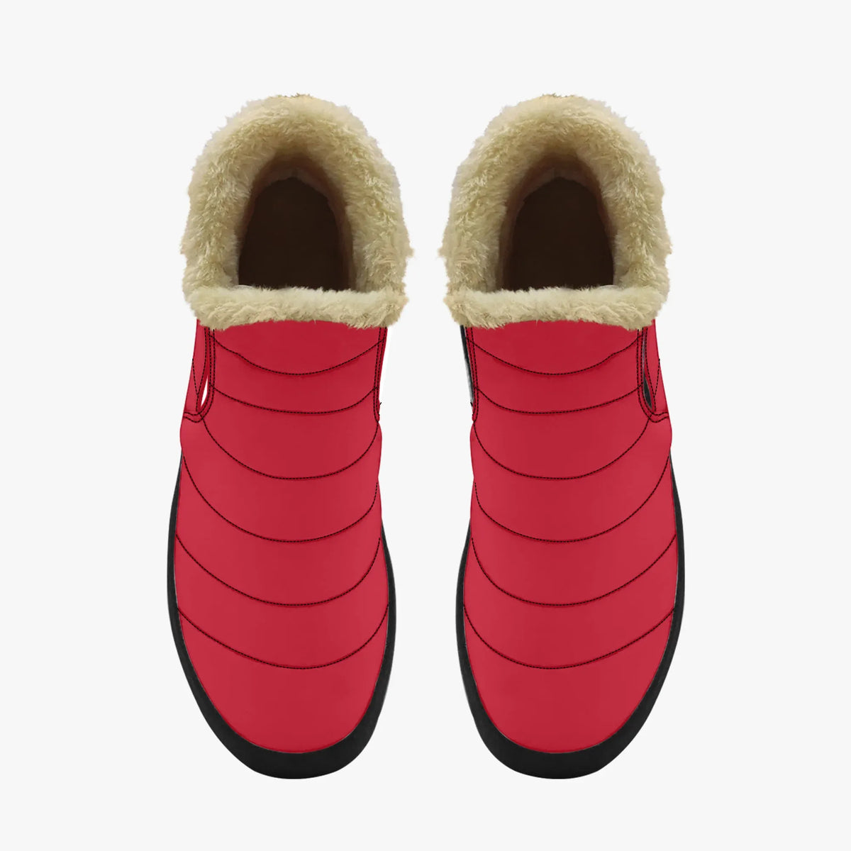 rote-faux-fur-slipper-slipper-jlr-design-jlr-design-de-5 - JLR Design
