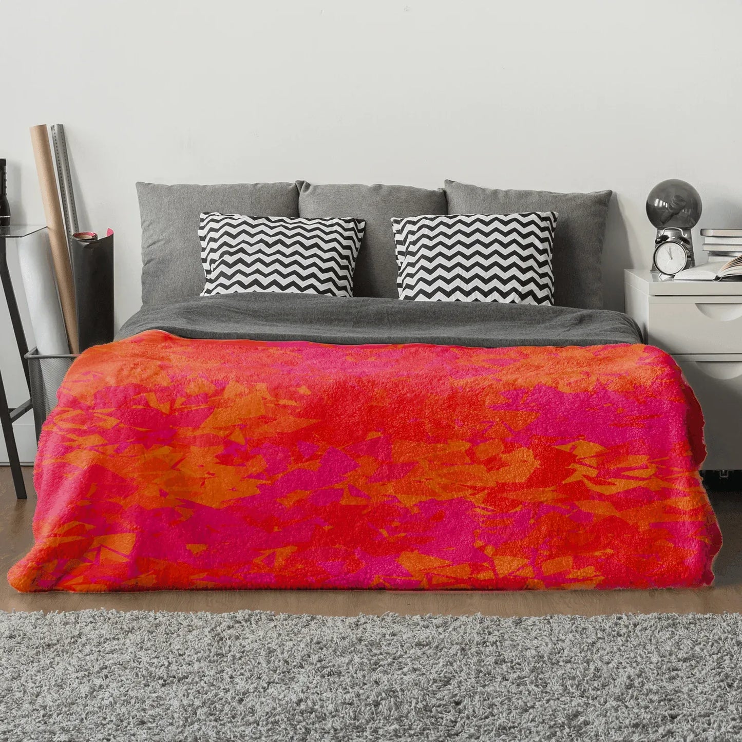 rote-fleece-decke-blanket-basic-jlr-design-2 - JLR Design