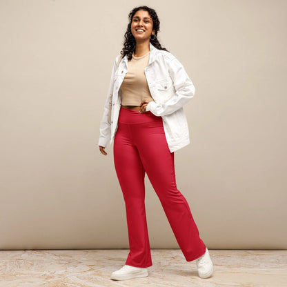rote-high-waist-flare-leggings-flare-leggings-jlr-design-3 - JLR Design