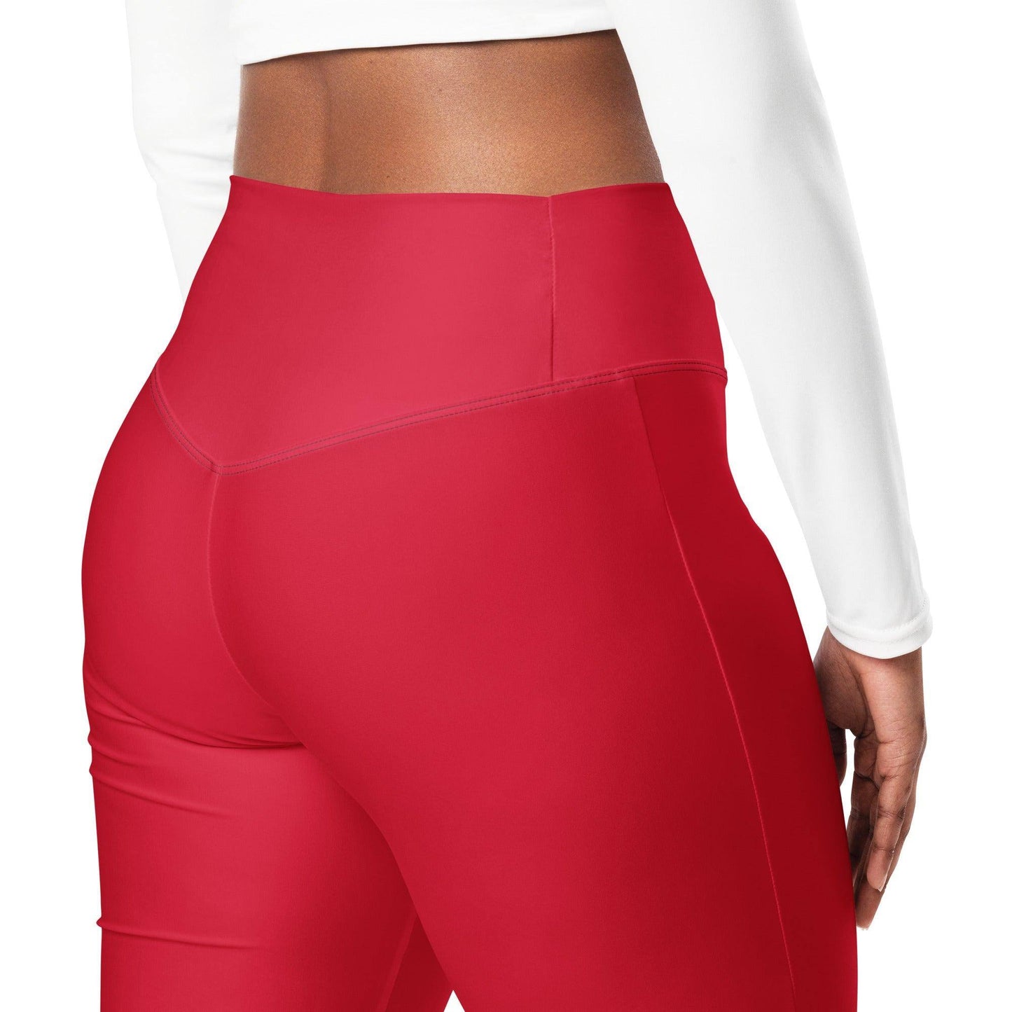 rote-high-waist-flare-leggings-flare-leggings-jlr-design-5 - JLR Design