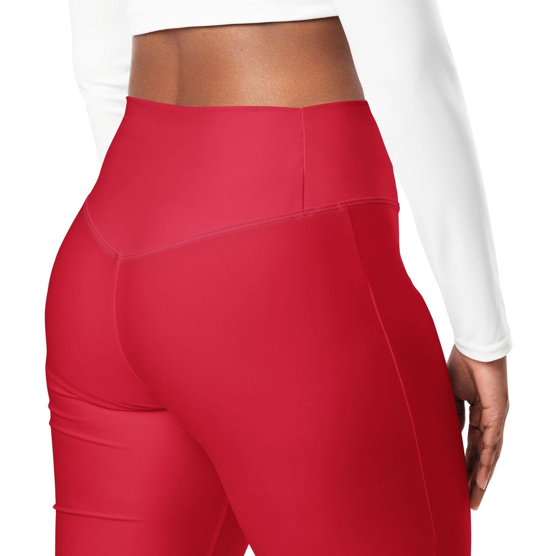 rote-high-waist-flare-leggings-flare-leggings-jlr-design-5 - JLR Design