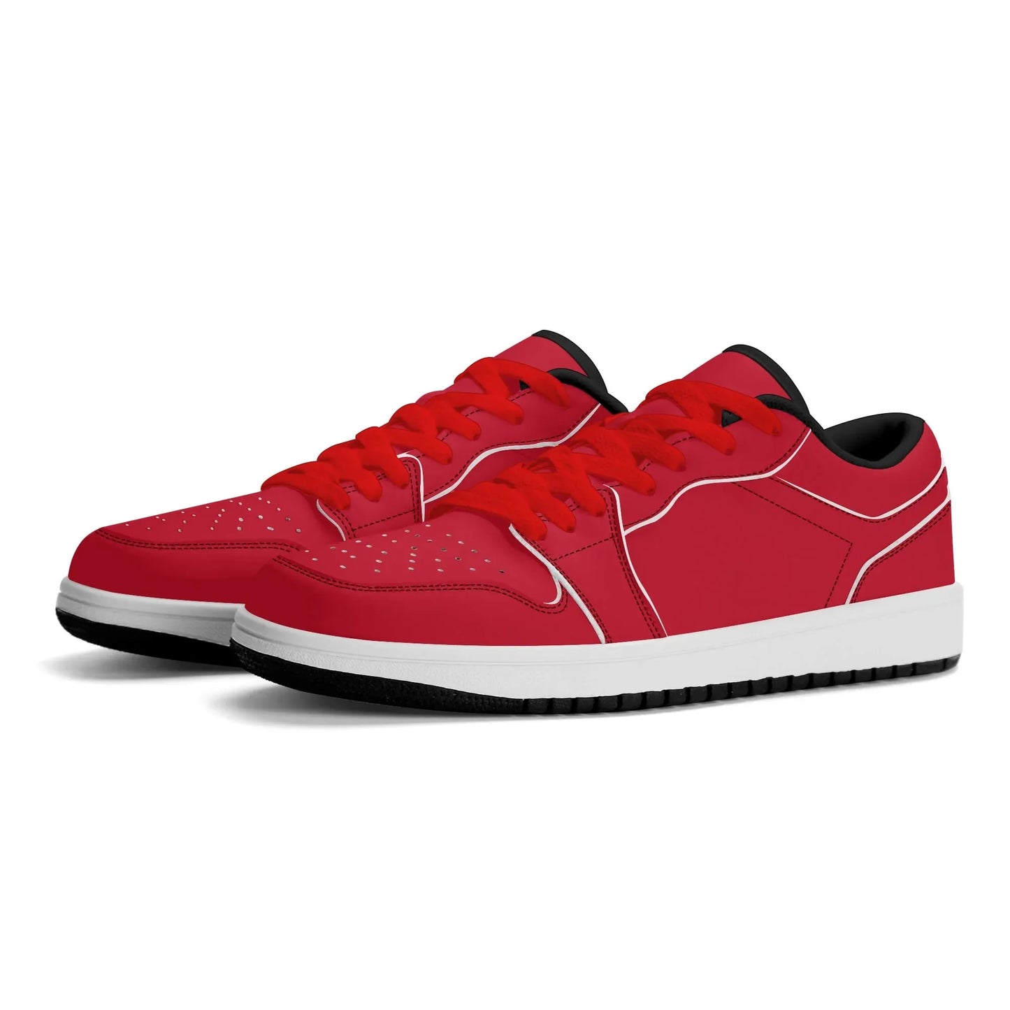 rote-low-top-leder-sneaker-fur-damen-sneaker-jlr-design-8 - JLR Design