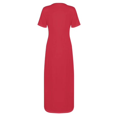 rotes-short-sleeve-long-dress-long-dress-jlr-design-4 - JLR Design