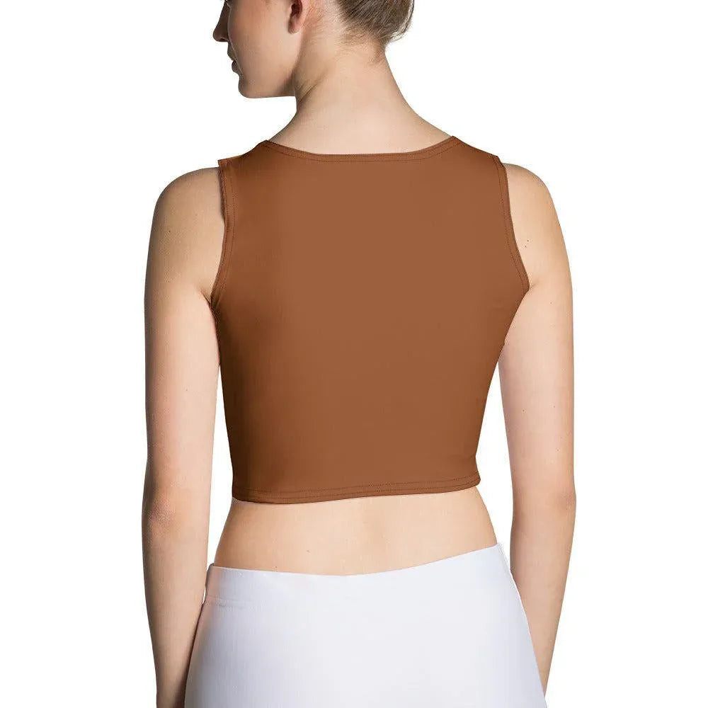 saddle-brown-damen-crop-top-crop-top-jlr-design-2 - JLR Design