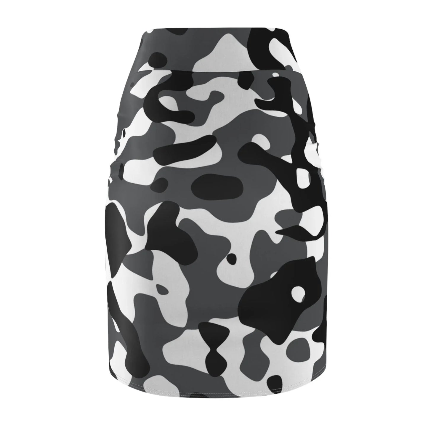 schwarz-grau-weiss-camouflage-bleistiftrock-fur-damen-eleganter-mid-waist-rock-mit-stretch-komfort-all-over-prints-jlr-design-3 - JLR Design