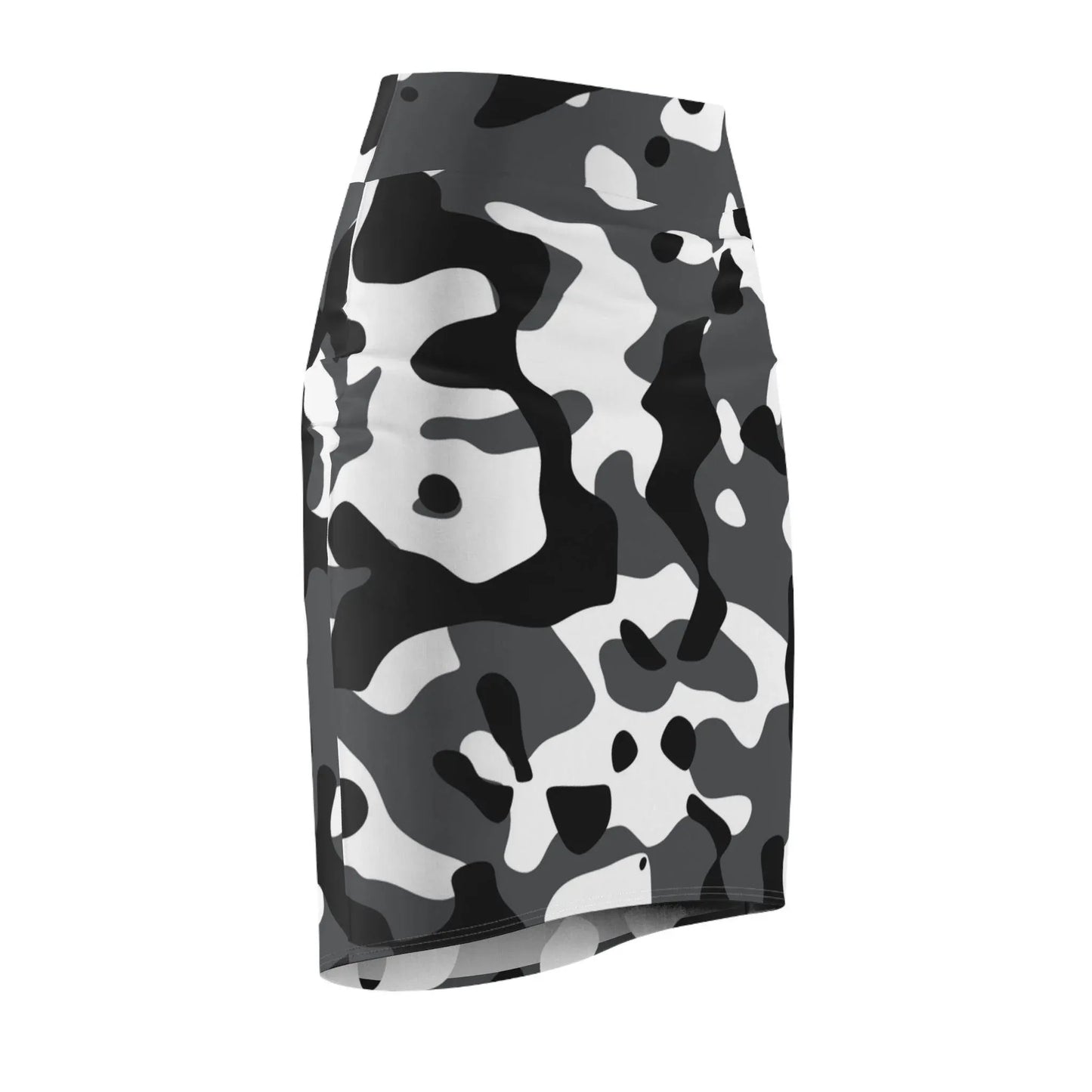 schwarz-grau-weiss-camouflage-bleistiftrock-fur-damen-eleganter-mid-waist-rock-mit-stretch-komfort-all-over-prints-jlr-design-4 - JLR Design