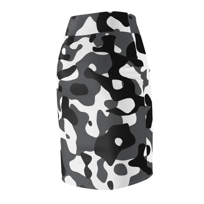 schwarz-grau-weiss-camouflage-bleistiftrock-fur-damen-eleganter-mid-waist-rock-mit-stretch-komfort-all-over-prints-jlr-design-5 - JLR Design