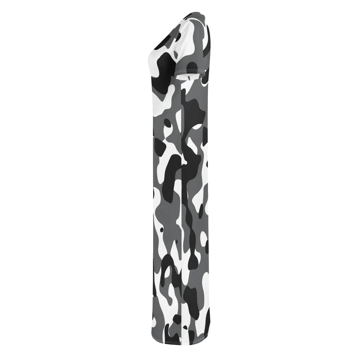 schwarz-grau-weiss-camouflage-bodycon-maxi-dress-long-dress-jlr-design-jlr-design-de-6 - JLR Design