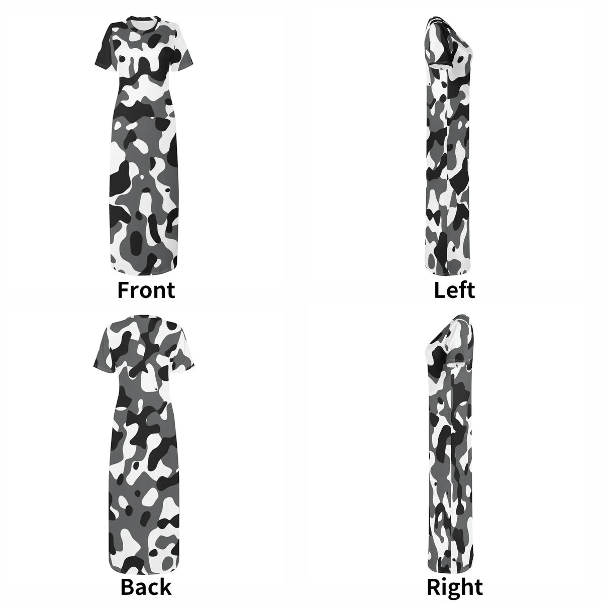 schwarz-grau-weiss-camouflage-bodycon-maxi-dress-long-dress-jlr-design-jlr-design-de-7 - JLR Design