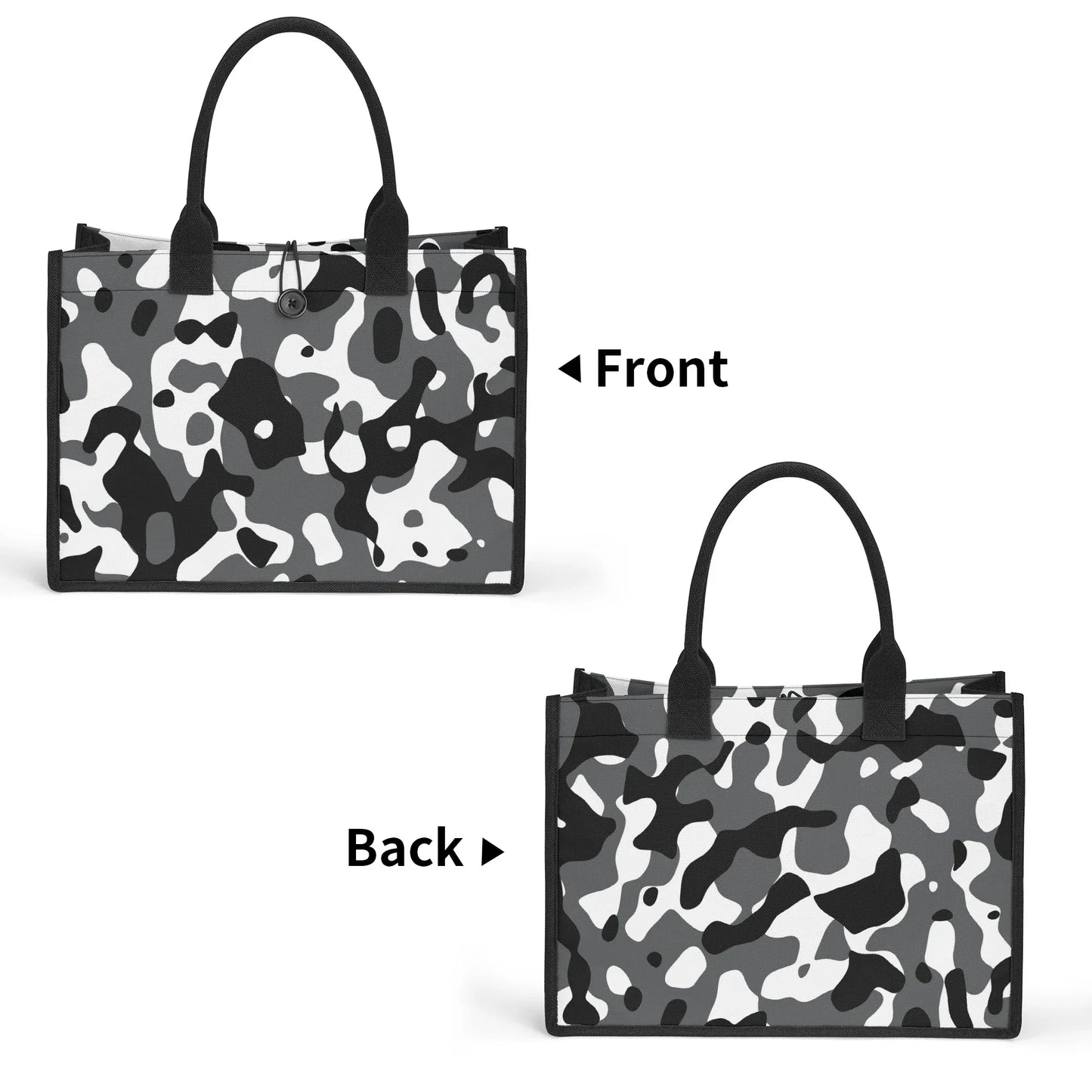 schwarz-grau-weiss-camouflage-canvas-shopper-tasche-einkaufstasche-jlr-design-8 - JLR Design
