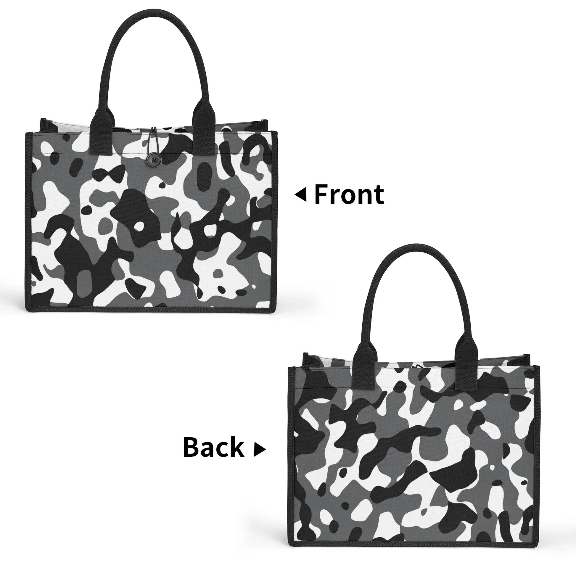 schwarz-grau-weiss-camouflage-canvas-shopper-tasche-einkaufstasche-jlr-design-8 - JLR Design