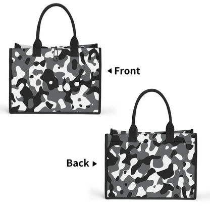 schwarz-grau-weiss-camouflage-canvas-shopper-tasche-einkaufstasche-jlr-design-8 - JLR Design