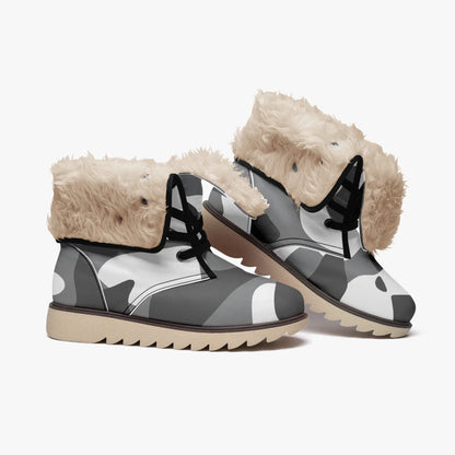 schwarz-grau-weiss-camouflage-chic-boots-mit-pluschfutter-stiefel-jlr-design-4 - JLR Design
