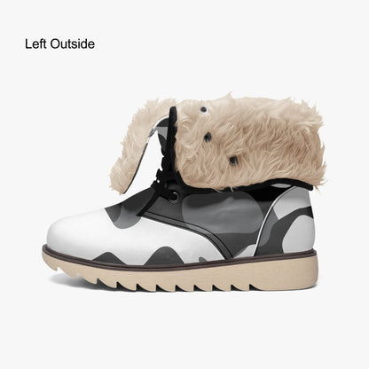 schwarz-grau-weiss-camouflage-chic-boots-mit-pluschfutter-stiefel-jlr-design-5 - JLR Design