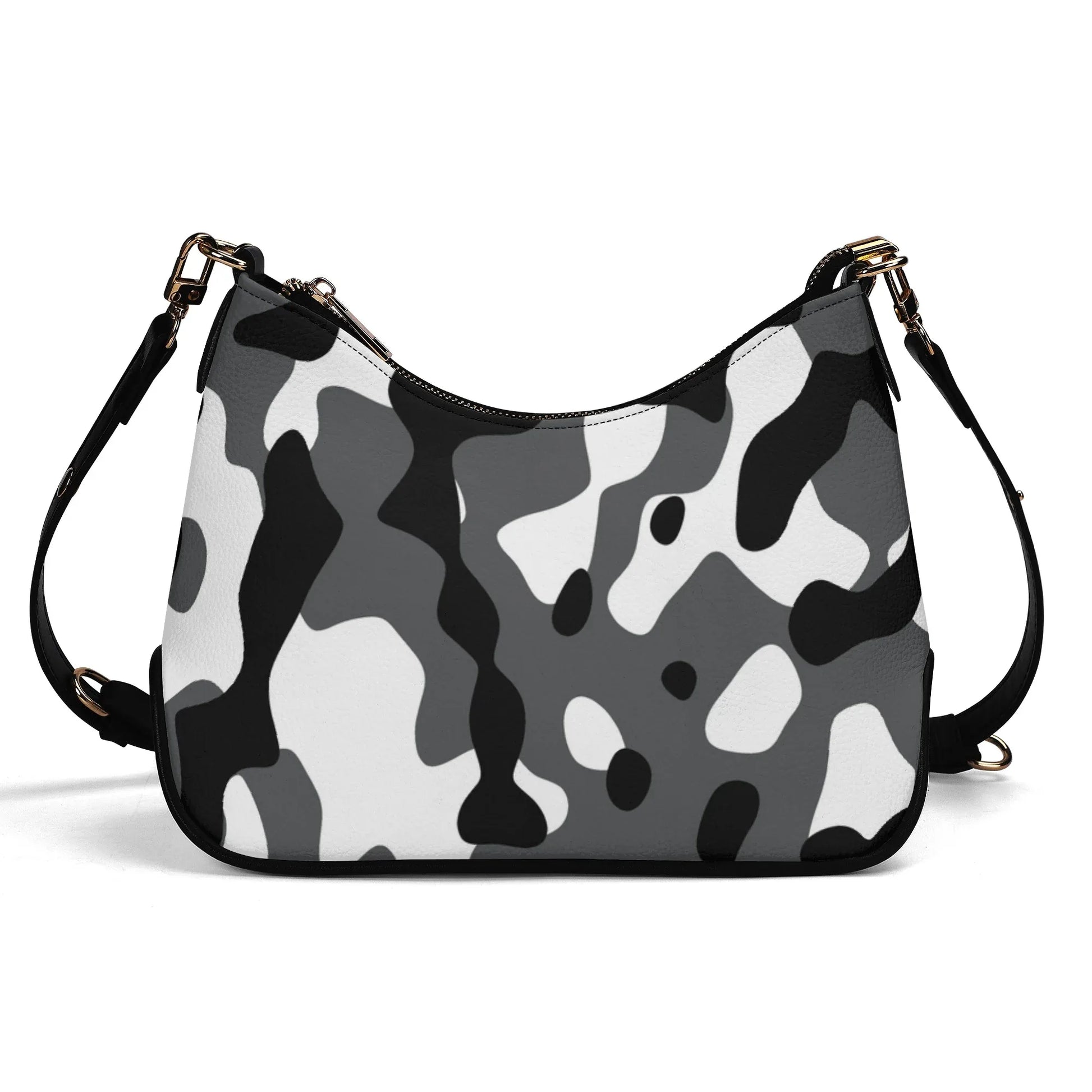 schwarz-grau-weiss-camouflage-elegante-umhangetasche-mit-kette-umhangetasche-jlr-design-2 - JLR Design