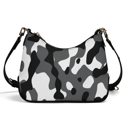 schwarz-grau-weiss-camouflage-elegante-umhangetasche-mit-kette-umhangetasche-jlr-design-2 - JLR Design