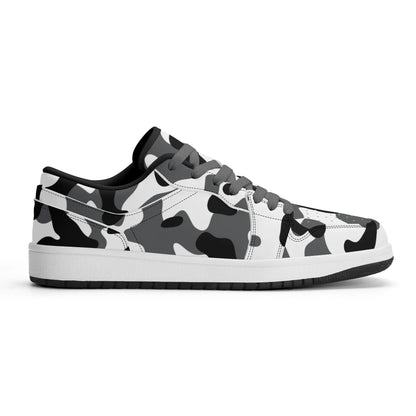 schwarz-grau-weiss-camouflage-low-top-leder-sneaker-fur-damen-sneaker-jlr-design-12 - JLR Design