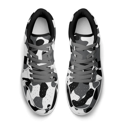schwarz-grau-weiss-camouflage-low-top-leder-sneaker-fur-damen-sneaker-jlr-design-14 - JLR Design