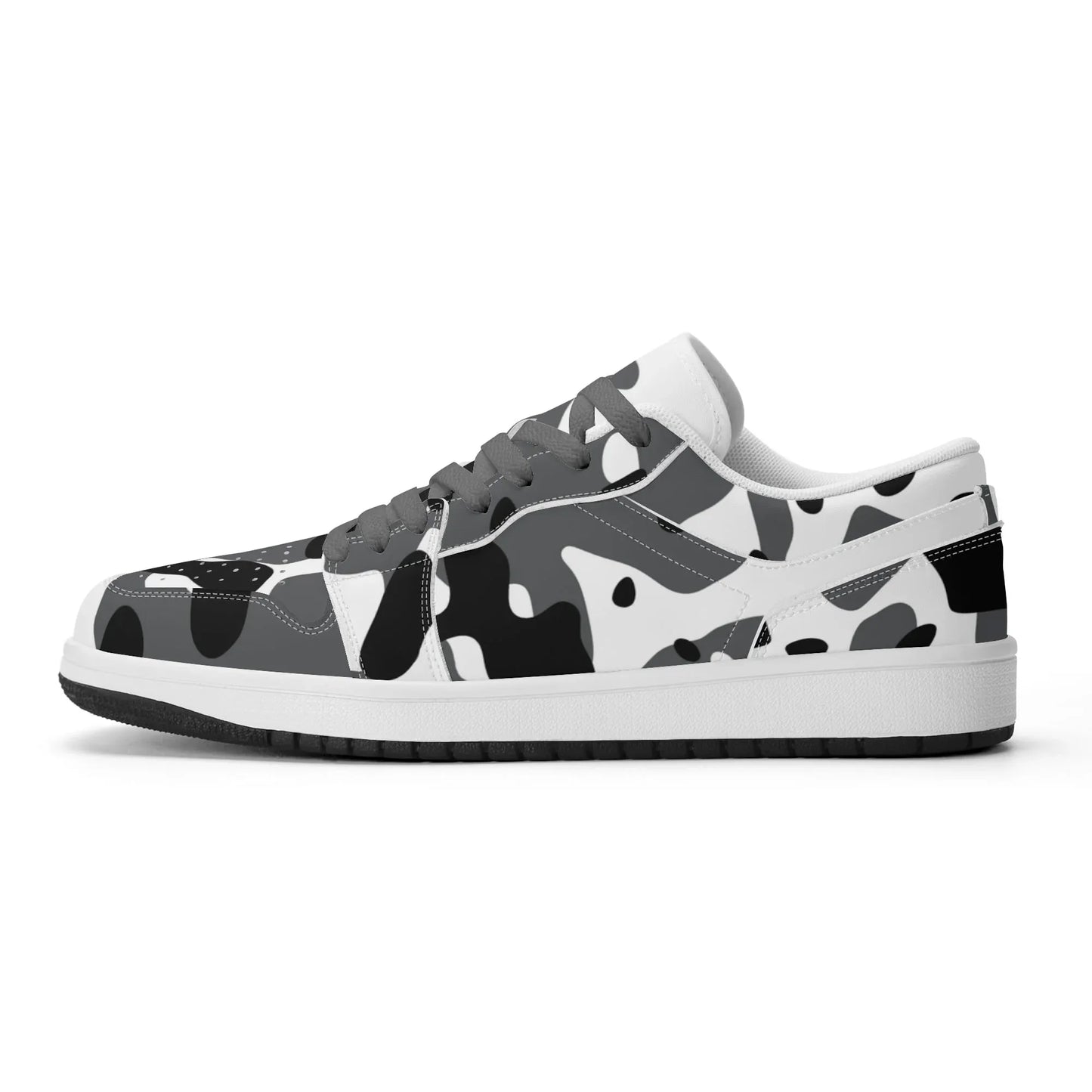 schwarz-grau-weiss-camouflage-low-top-leder-sneaker-fur-damen-sneaker-jlr-design-2 - JLR Design