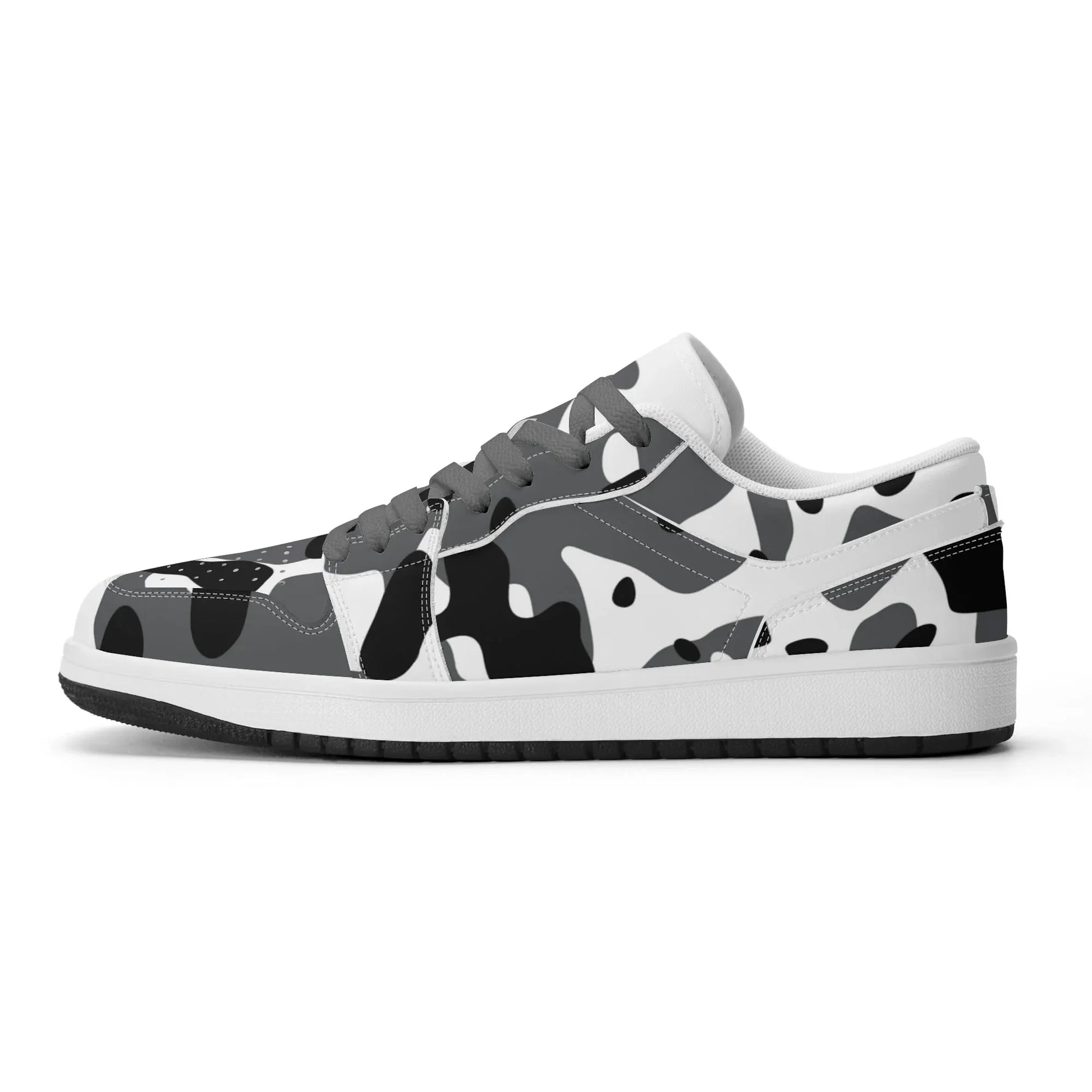 schwarz-grau-weiss-camouflage-low-top-leder-sneaker-fur-damen-sneaker-jlr-design-2 - JLR Design