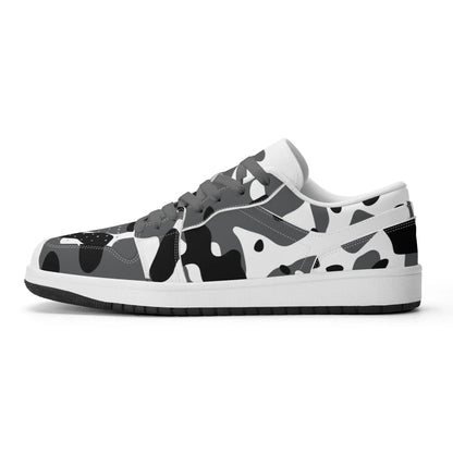 schwarz-grau-weiss-camouflage-low-top-leder-sneaker-fur-damen-sneaker-jlr-design-2 - JLR Design