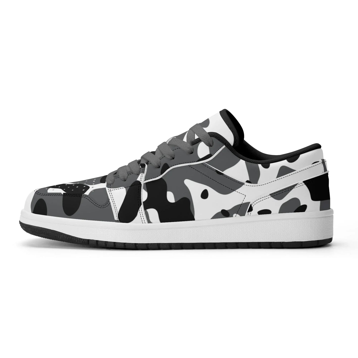 schwarz-grau-weiss-camouflage-low-top-leder-sneaker-fur-damen-sneaker-jlr-design-9 - JLR Design