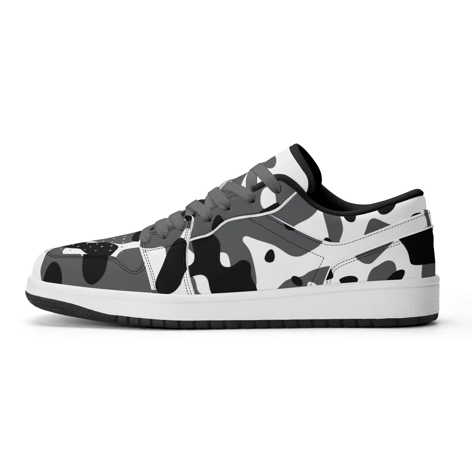 schwarz-grau-weiss-camouflage-low-top-leder-sneaker-fur-damen-sneaker-jlr-design-9 - JLR Design