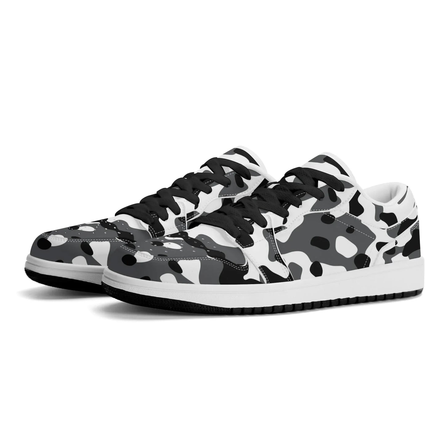 schwarz-grau-weiss-camouflage-low-top-leder-sneaker-fur-herren-sneaker-jlr-design-1 - JLR Design