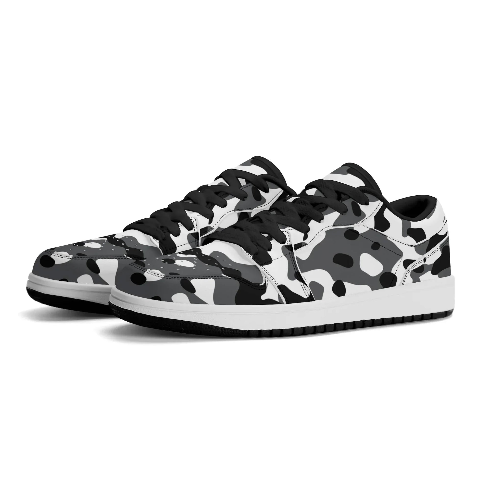 schwarz-grau-weiss-camouflage-low-top-leder-sneaker-fur-herren-sneaker-jlr-design-8 - JLR Design