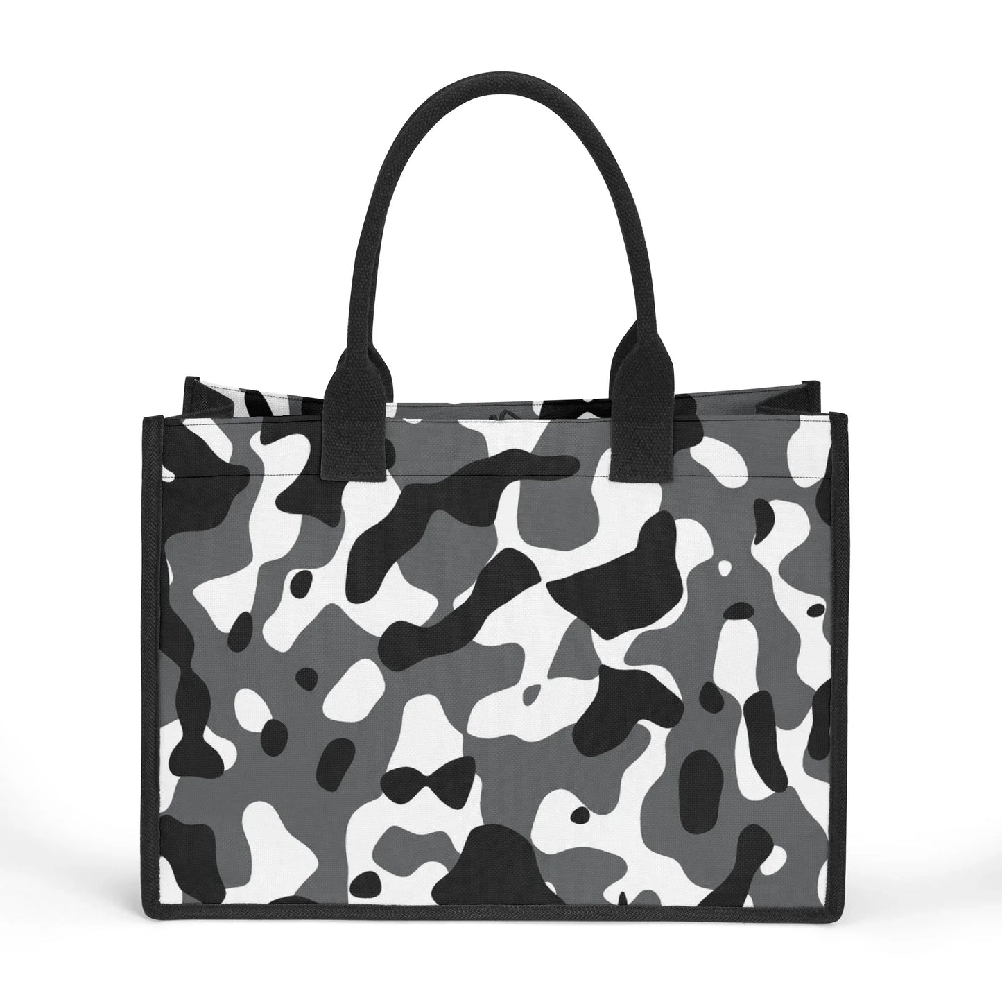 schwarz-grau-weiss-camouflage-premium-canvas-shopper-tasche-tragetasche-jlr-design-2 - JLR Design