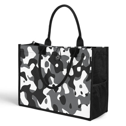 schwarz-grau-weiss-camouflage-premium-canvas-shopper-tasche-tragetasche-jlr-design-3 - JLR Design