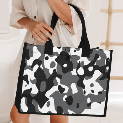 schwarz-grau-weiss-camouflage-premium-canvas-shopper-tasche-tragetasche-jlr-design-6 - JLR Design