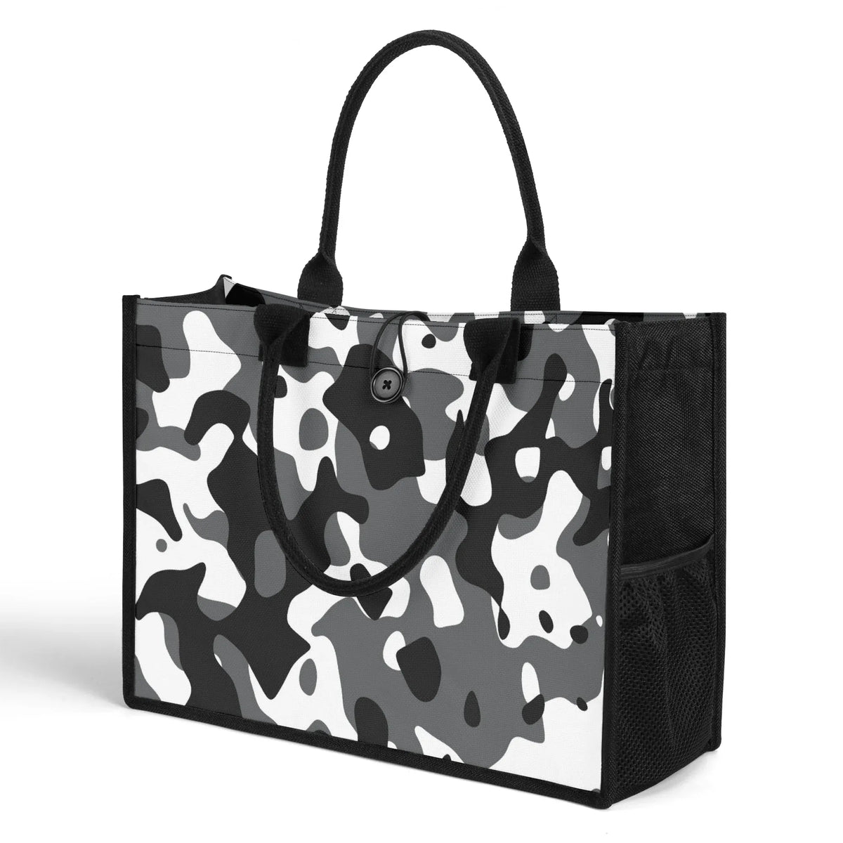 schwarz-grau-weiss-camouflage-premium-canvas-shopper-tasche-tragetasche-jlr-design-jlr-design-de-3 - JLR Design