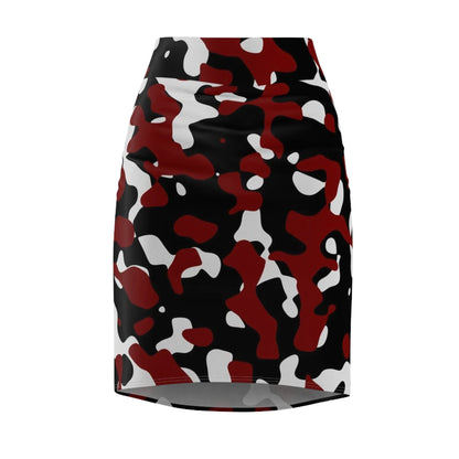schwarz-rot-weiss-camouflage-bleistiftrock-fur-damen-eleganter-mid-waist-rock-mit-stretch-komfort-bleistiftrock-jlr-design-2 - JLR Design