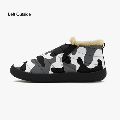 schwarz-weiss-camouflage-faux-fur-slipper-slipper-jlr-design-4 - JLR Design
