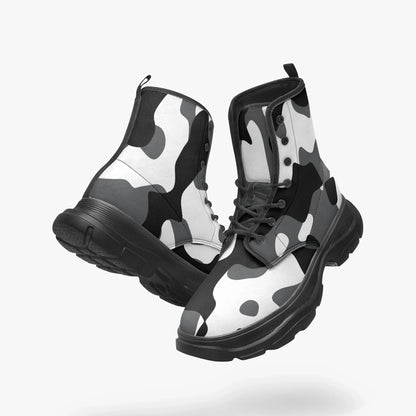 schwarz-weiss-camouflage-leather-chunky-boots-boots-jlr-design-1 - JLR Design
