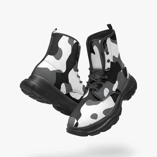 schwarz-weiss-camouflage-leather-chunky-boots-boots-jlr-design-1 - JLR Design