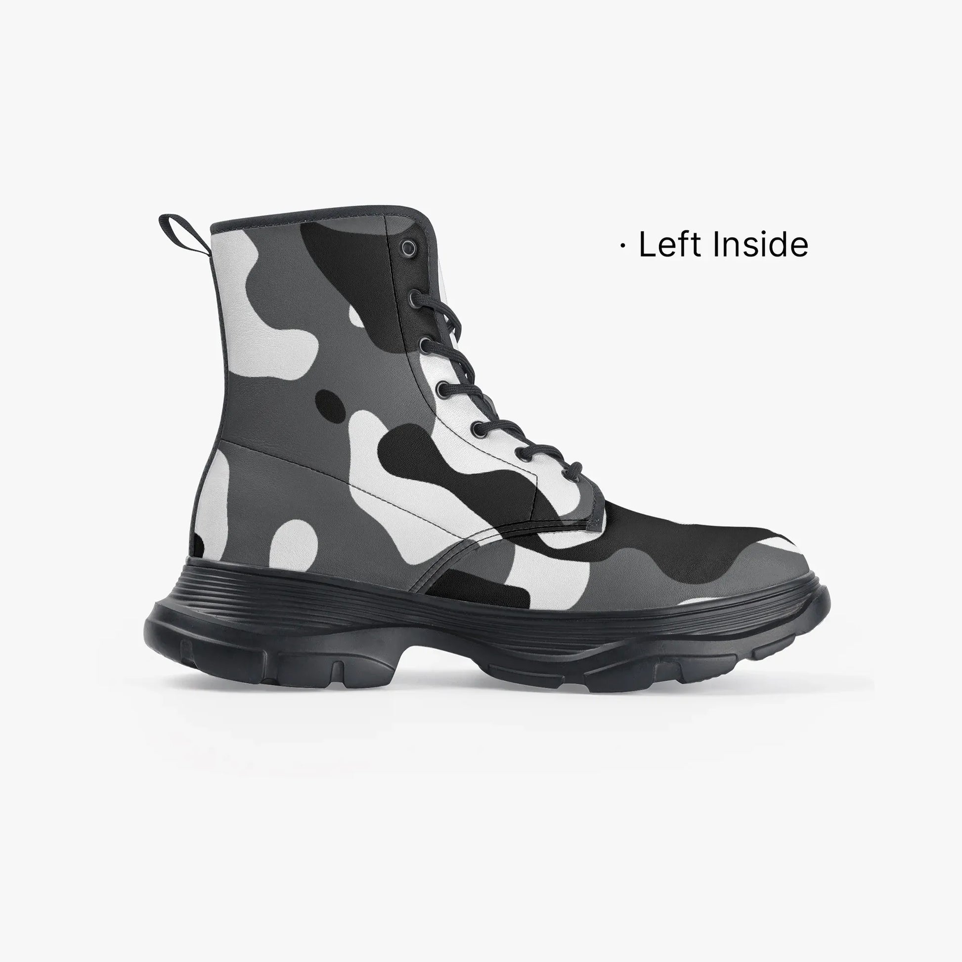 schwarz-weiss-camouflage-leather-chunky-boots-boots-jlr-design-3 - JLR Design