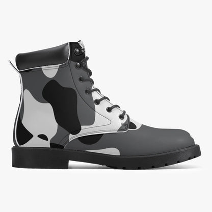 schwarz-weiss-camouflage-leder-boots-or-stylische-und-warme-winterstiefel-boots-jlr-design-11 - JLR Design
