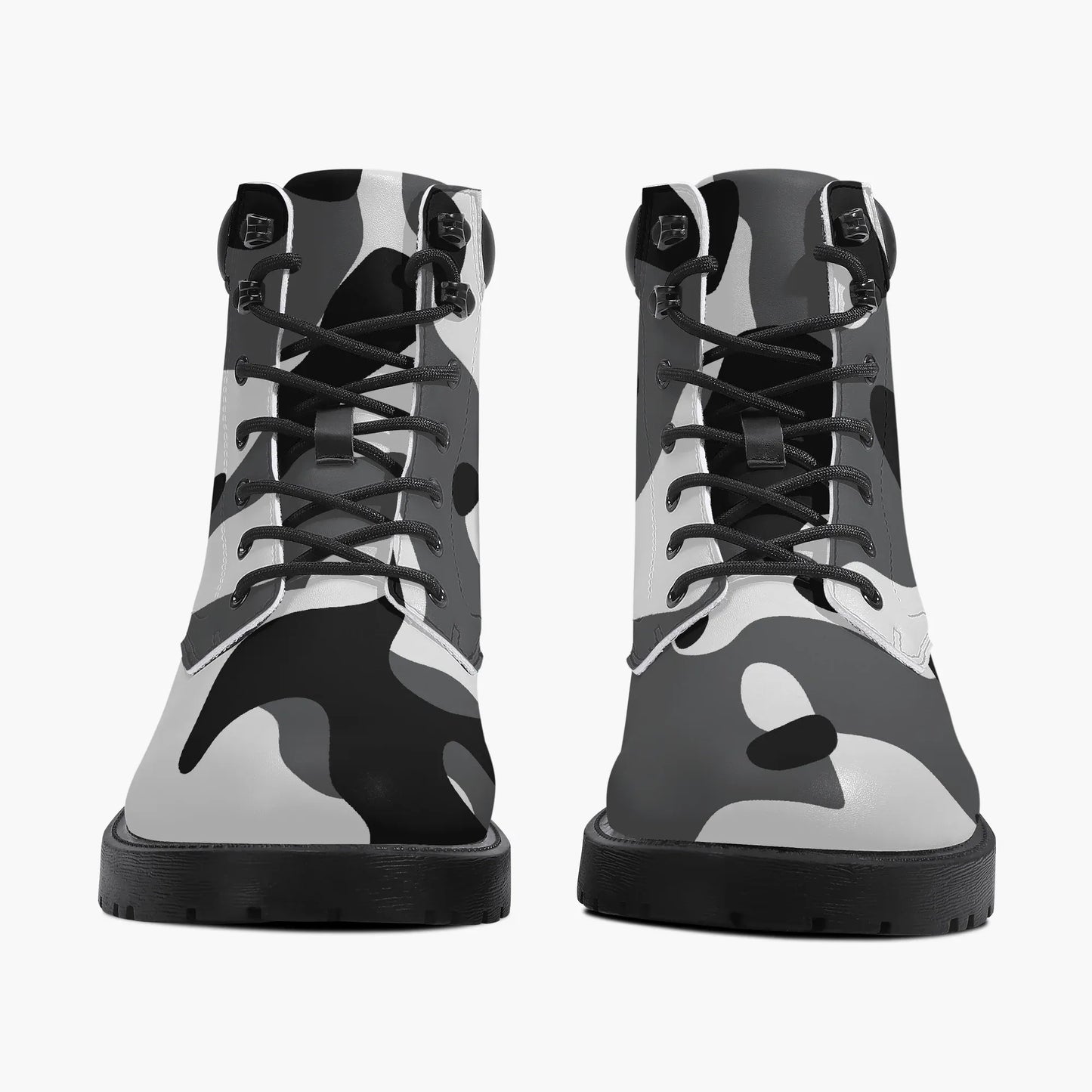schwarz-weiss-camouflage-leder-boots-or-stylische-und-warme-winterstiefel-boots-jlr-design-5 - JLR Design