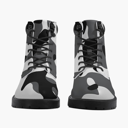 schwarz-weiss-camouflage-leder-boots-or-stylische-und-warme-winterstiefel-boots-jlr-design-5 - JLR Design