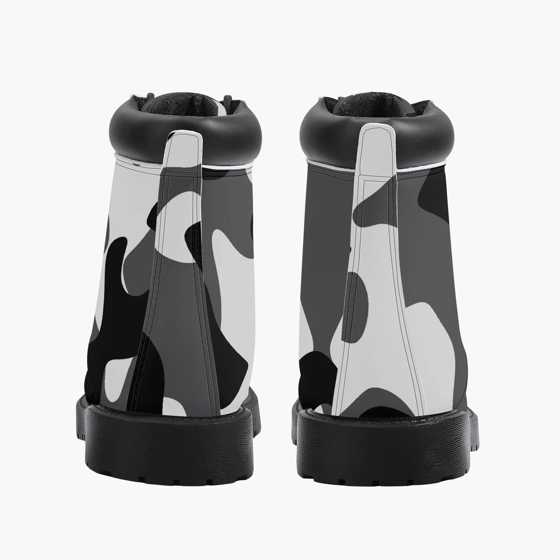 schwarz-weiss-camouflage-leder-boots-or-stylische-und-warme-winterstiefel-boots-jlr-design-9 - JLR Design