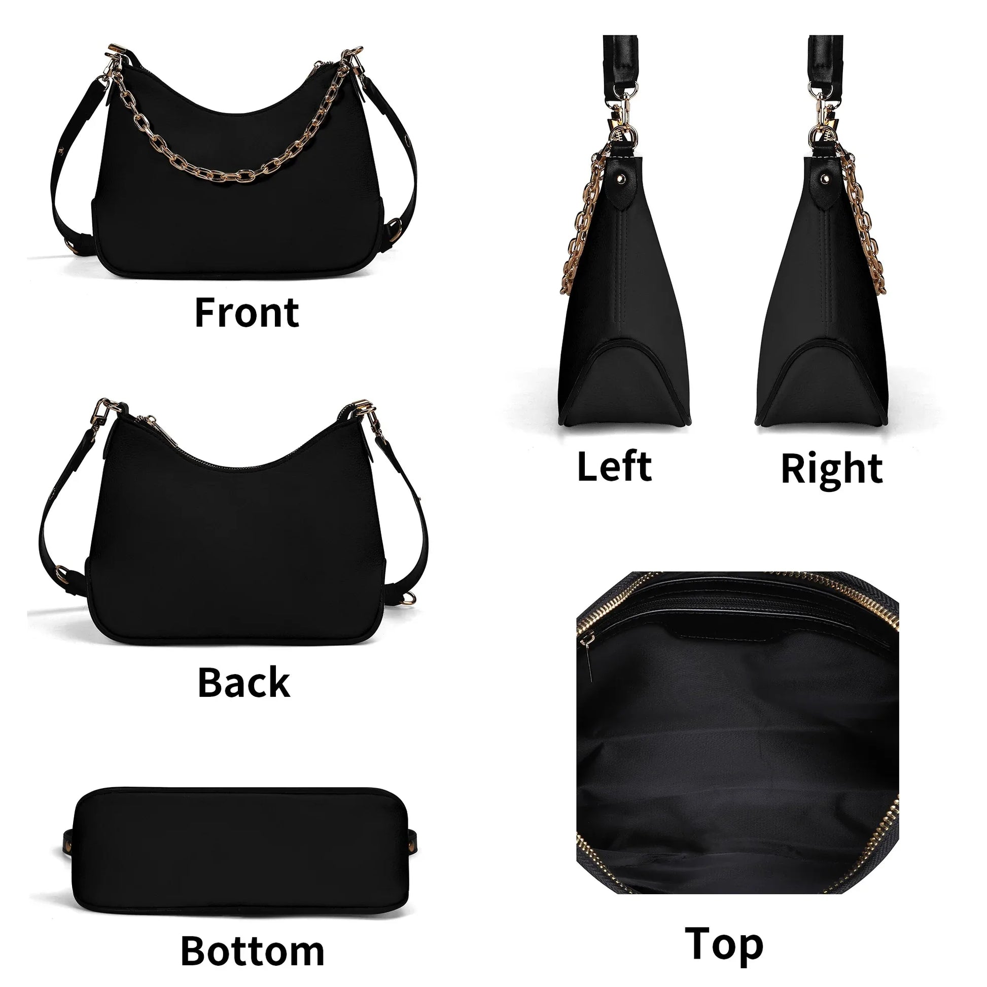 schwarze-elegante-umhangetasche-mit-kette-umhangetasche-jlr-design-6 - JLR Design