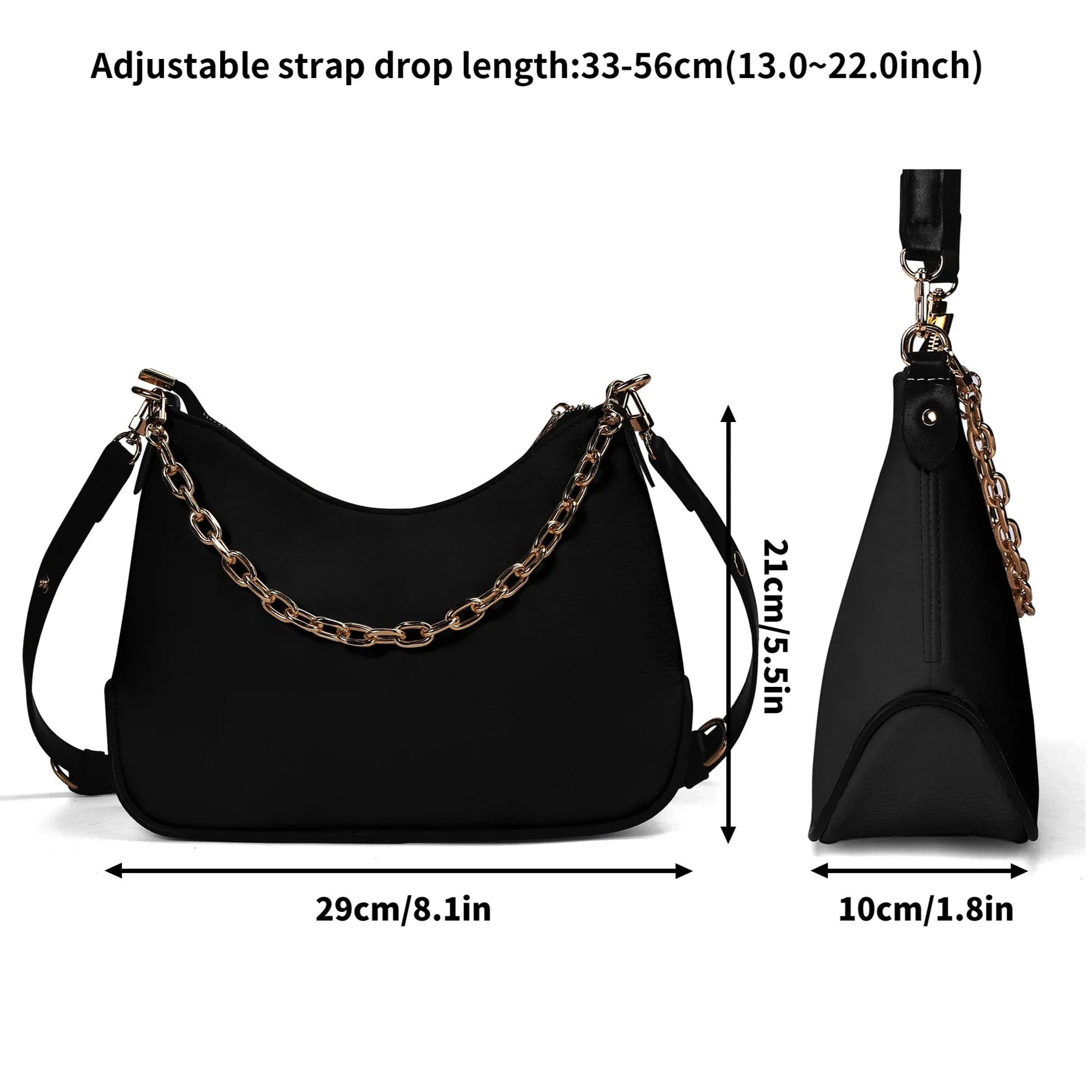 schwarze-elegante-umhangetasche-mit-kette-umhangetasche-jlr-design-7 - JLR Design