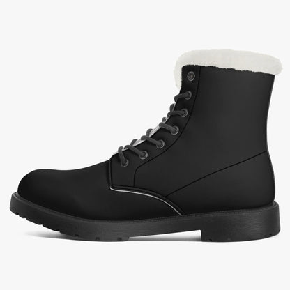 schwarze-faux-fur-leder-boots-boots-jlr-design-4 - JLR Design