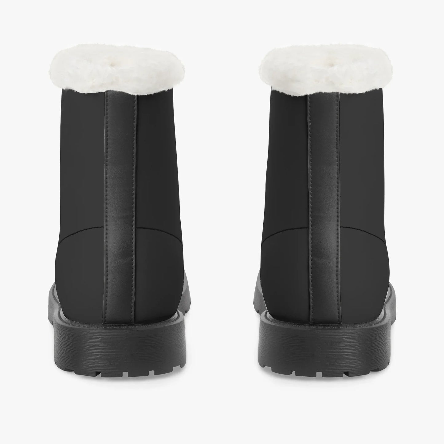 schwarze-faux-fur-leder-boots-boots-jlr-design-6 - JLR Design