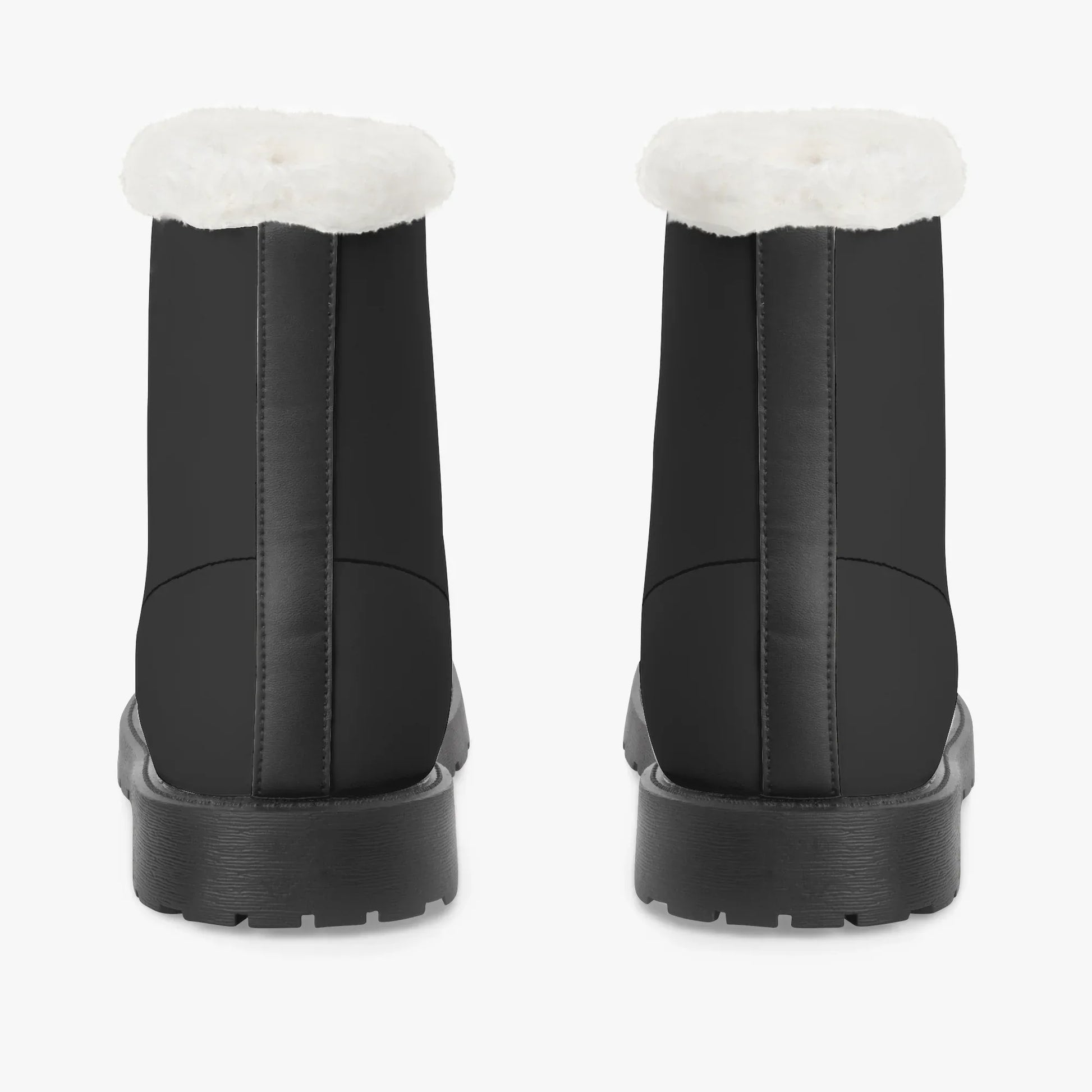 schwarze-faux-fur-leder-boots-boots-jlr-design-6 - JLR Design
