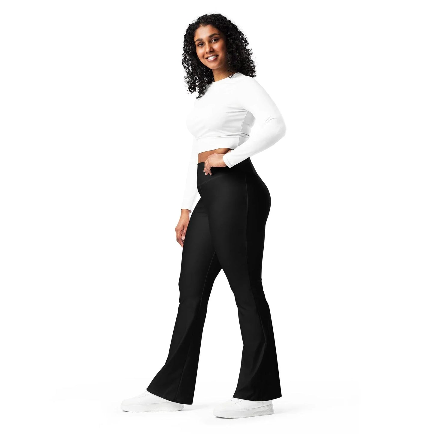 schwarze-high-waist-flare-leggings-flare-leggings-jlr-design-11 - JLR Design