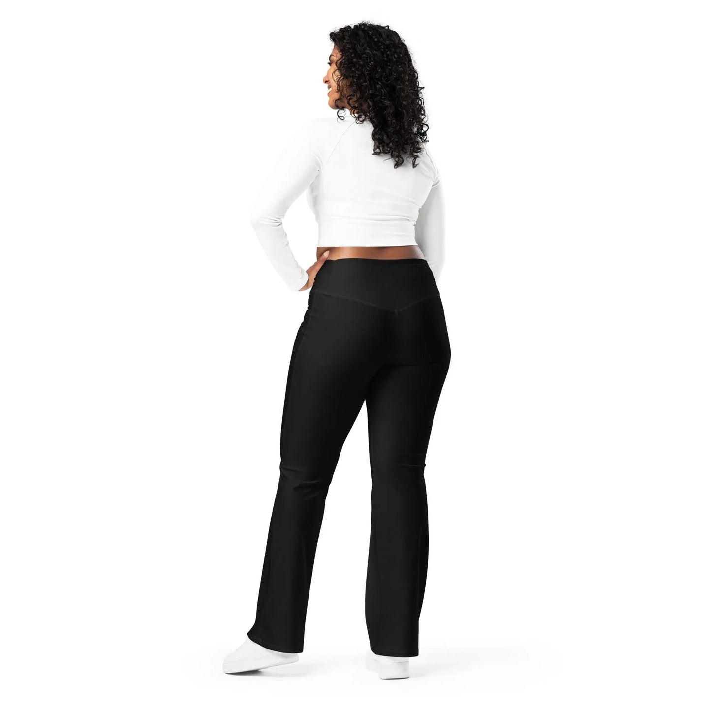 schwarze-high-waist-flare-leggings-flare-leggings-jlr-design-9 - JLR Design